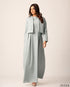 Chic Polyester Dress Jacket Set 58923